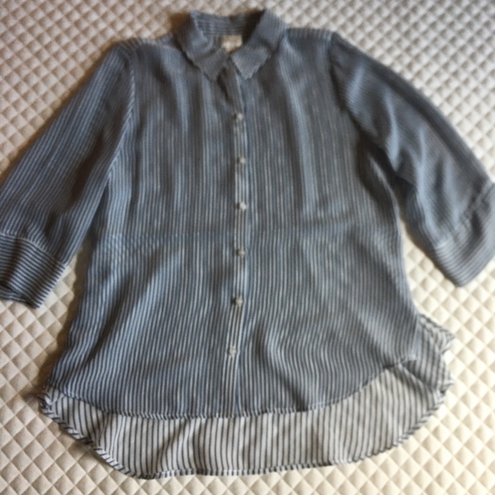 Chico’s Blouse with High-Low Shirttail